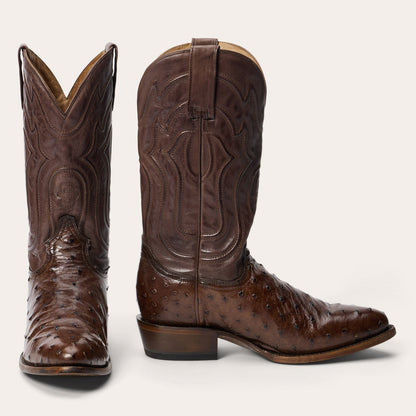 Chisholm Ostrich Boots | Stetson Tobacco