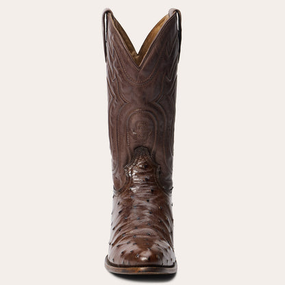 Chisholm Ostrich Boots | Stetson Tobacco