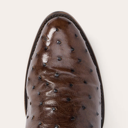 Chisholm Ostrich Boots | Stetson Tobacco