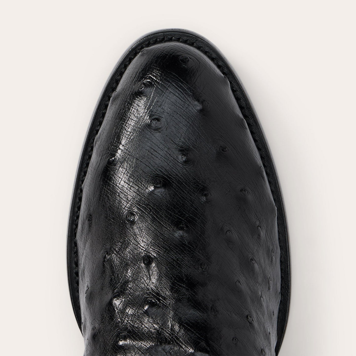 Austin Ostrich Roper Boots | Stetson Black