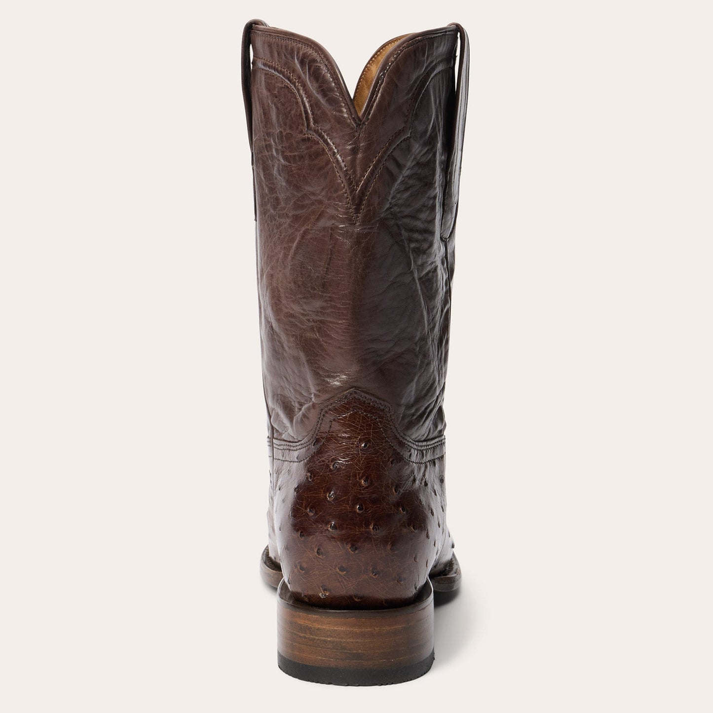 Austin Ostrich Roper Boots | Stetson Tobacco