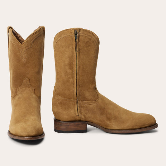 Cash Zip Roper | Stetson Tan Suede