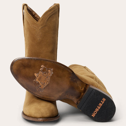 Cash Zip Roper | Stetson Tan Suede