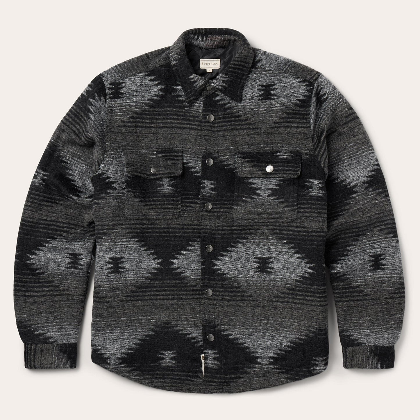 Southwestern Flannel Jacket | Stetson Black