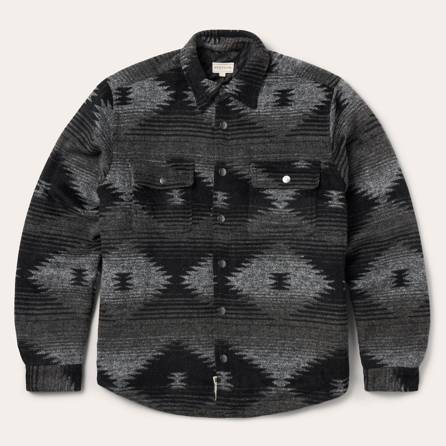 Southwestern Flannel Jacket | Stetson Black