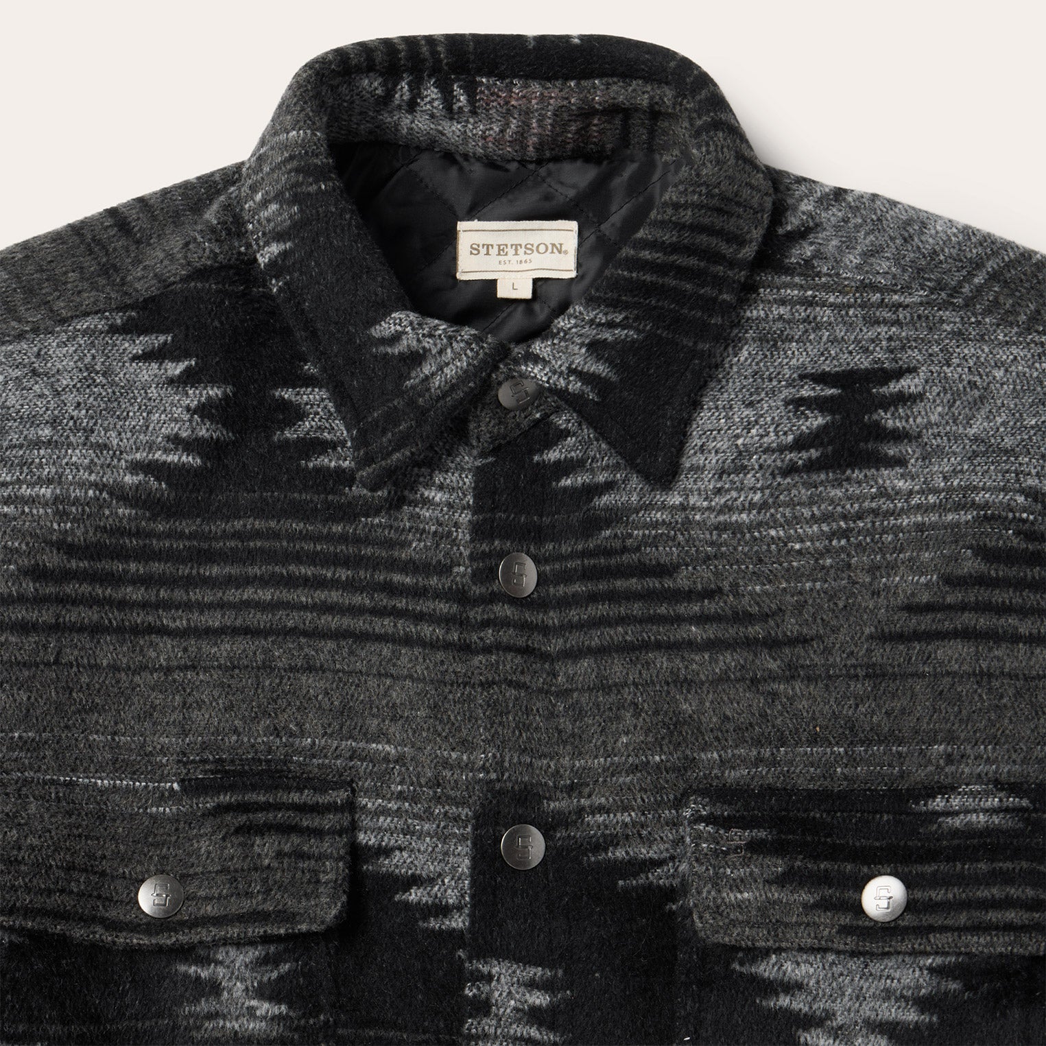 Southwestern Flannel Jacket | Stetson Black