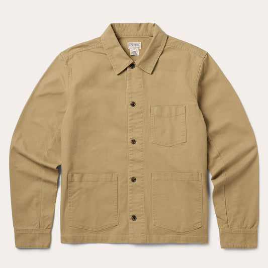 Three Pocket Shirt Jacket | Stetson Tan