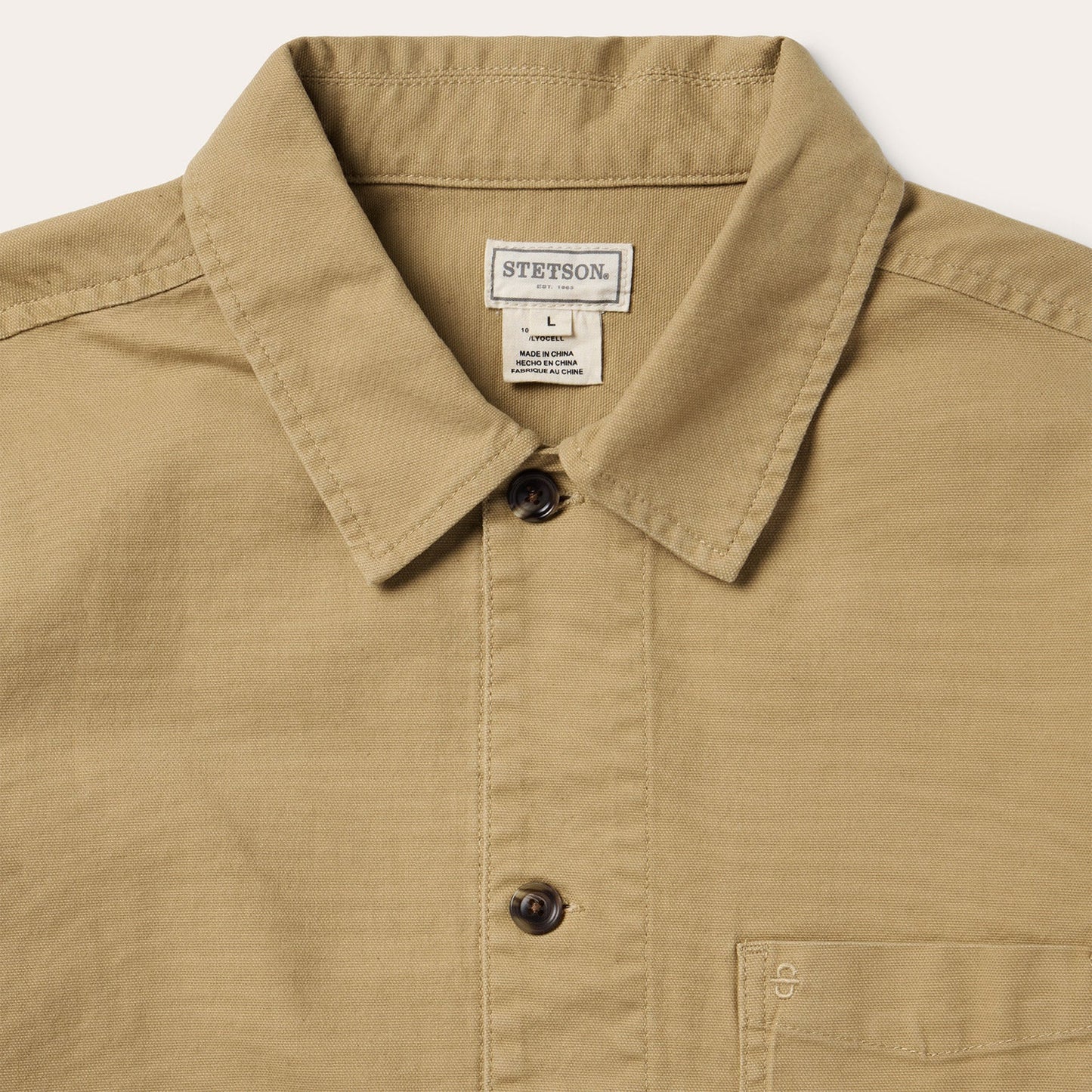Three Pocket Shirt Jacket | Stetson Tan