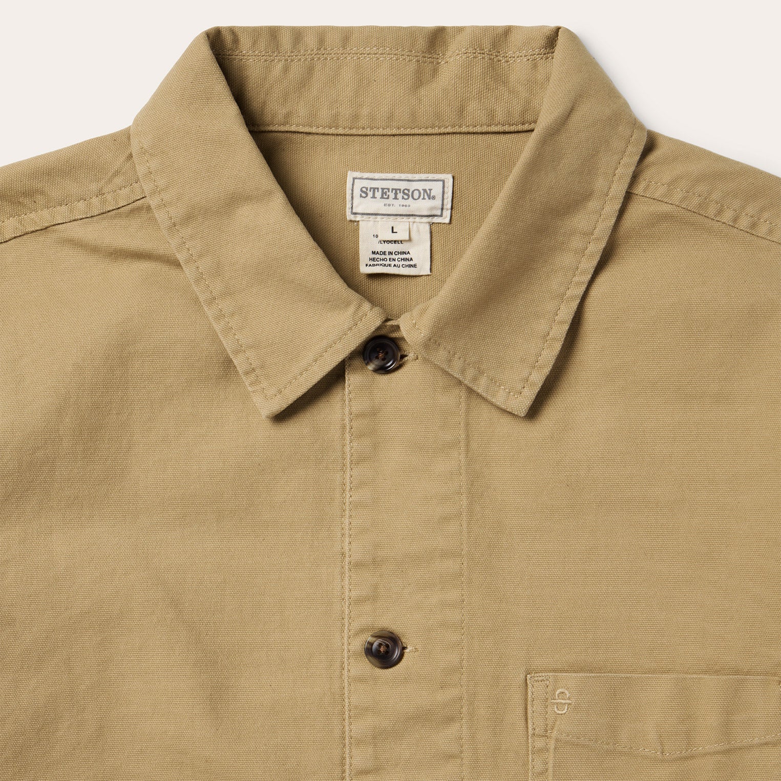 Three Pocket Shirt Jacket | Stetson Tan