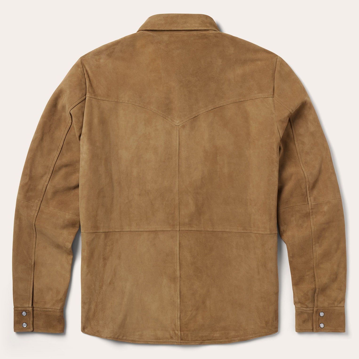 Suede Leather Shirt Jacket | Stetson Brown