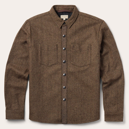 Herringbone Shirt Jacket | Stetson Brown