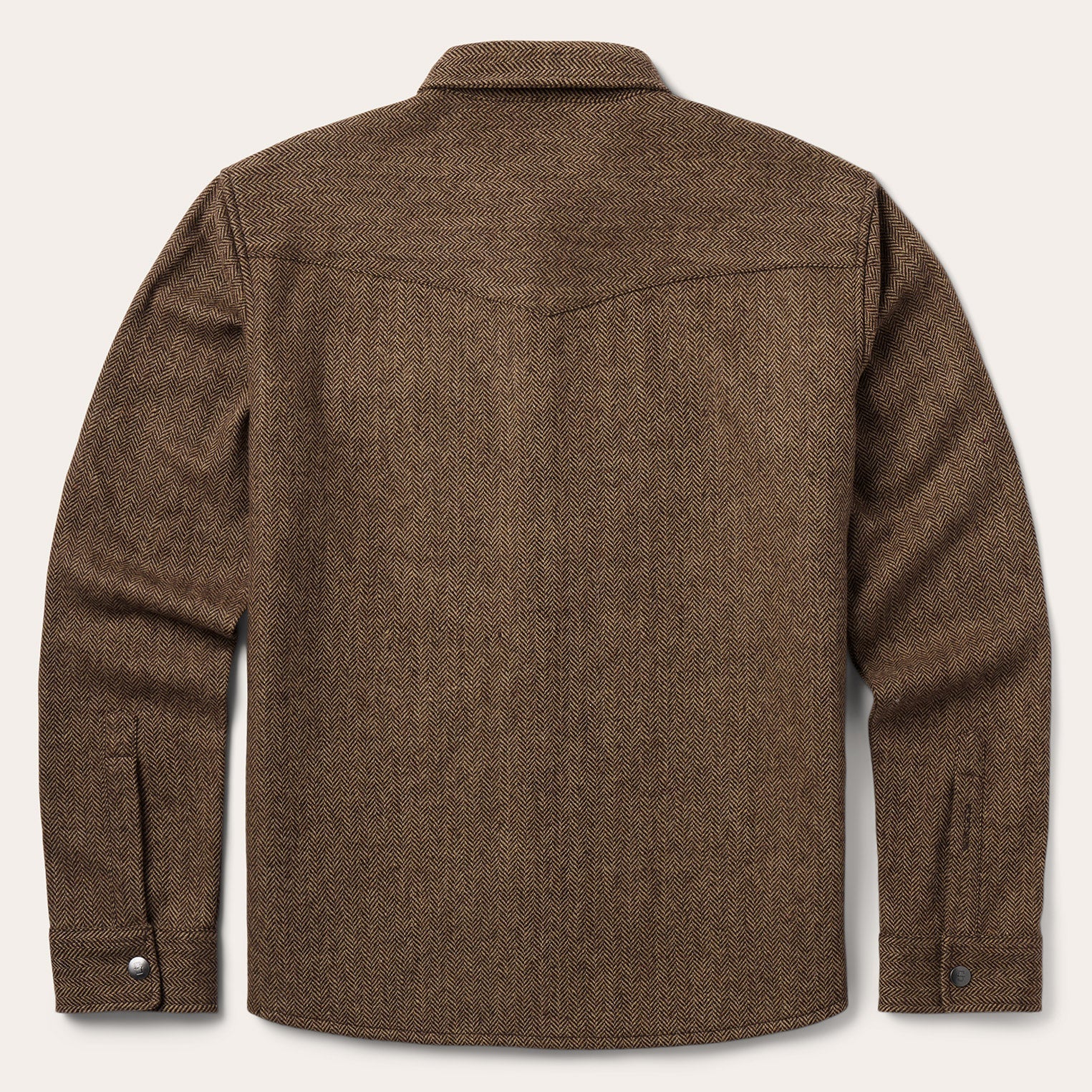 Herringbone Shirt Jacket | Stetson Brown