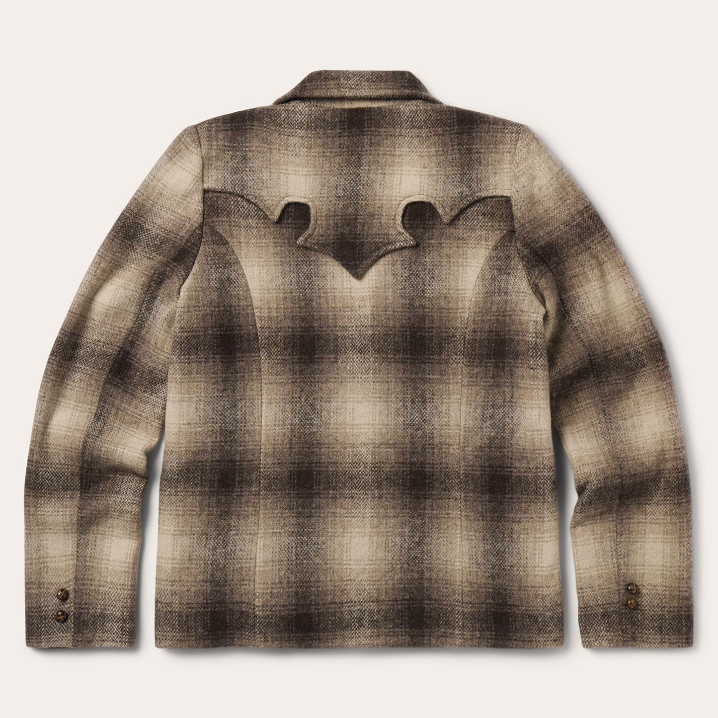 Wool Plaid Western Blazer | Stetson Brown