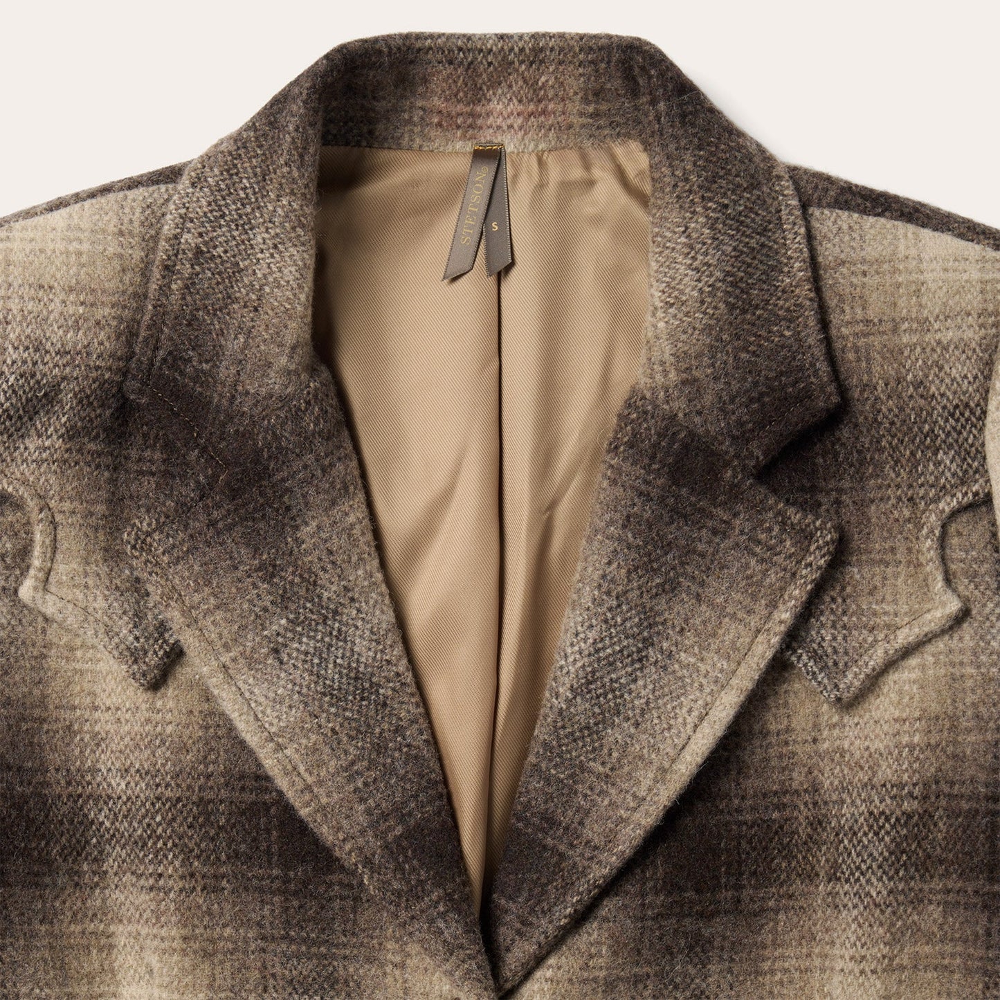 Wool Plaid Western Blazer | Stetson Brown