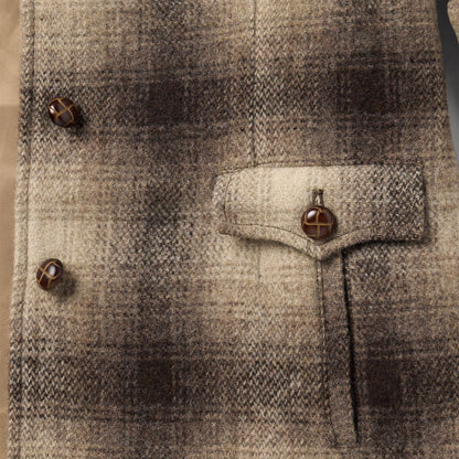 Wool Plaid Western Blazer | Stetson Brown
