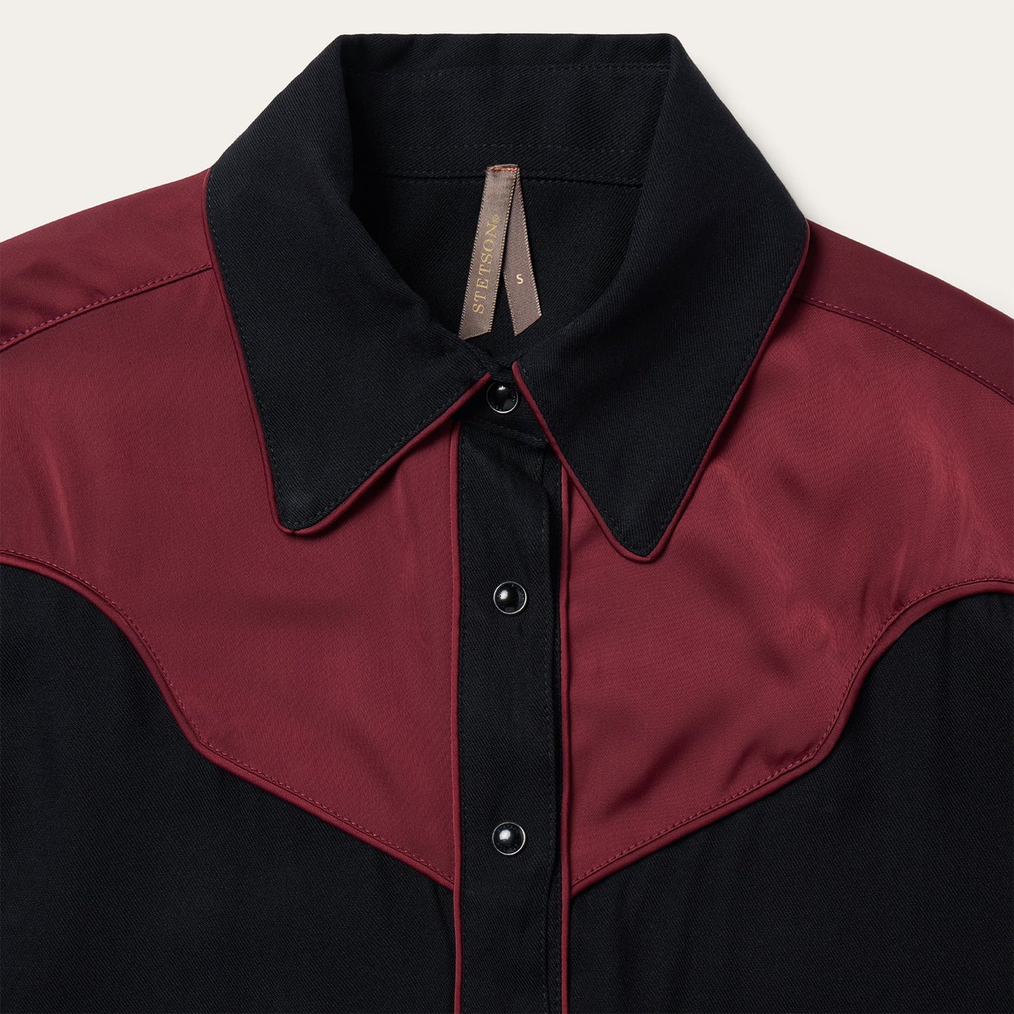 Piped Western Blouse | Stetson Black