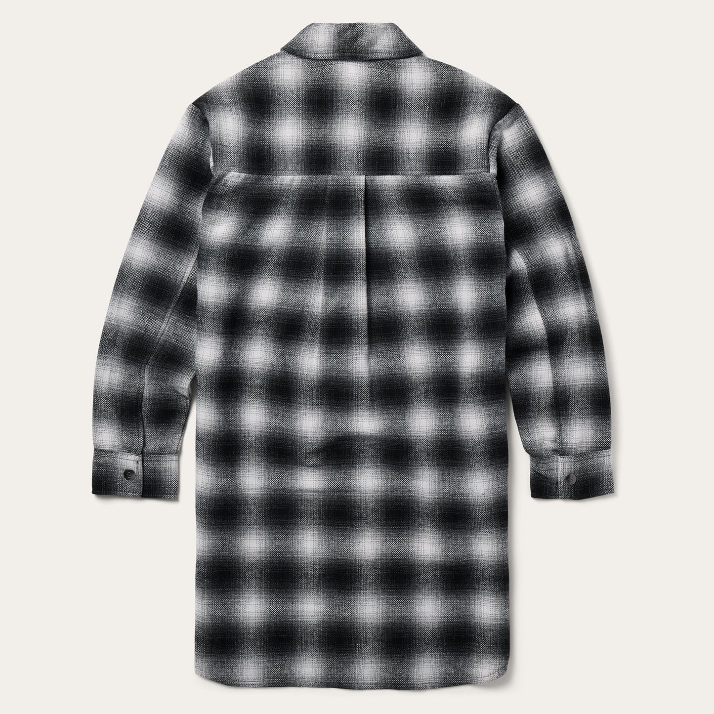 Ombre Oversized Shirt Jacket | Stetson Black