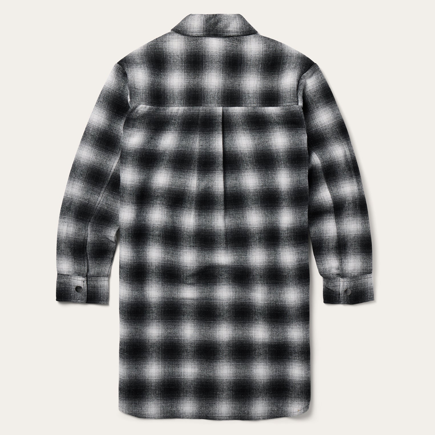 Ombre Oversized Shirt Jacket | Stetson Black