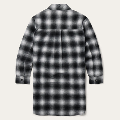 Ombre Oversized Shirt Jacket | Stetson Black