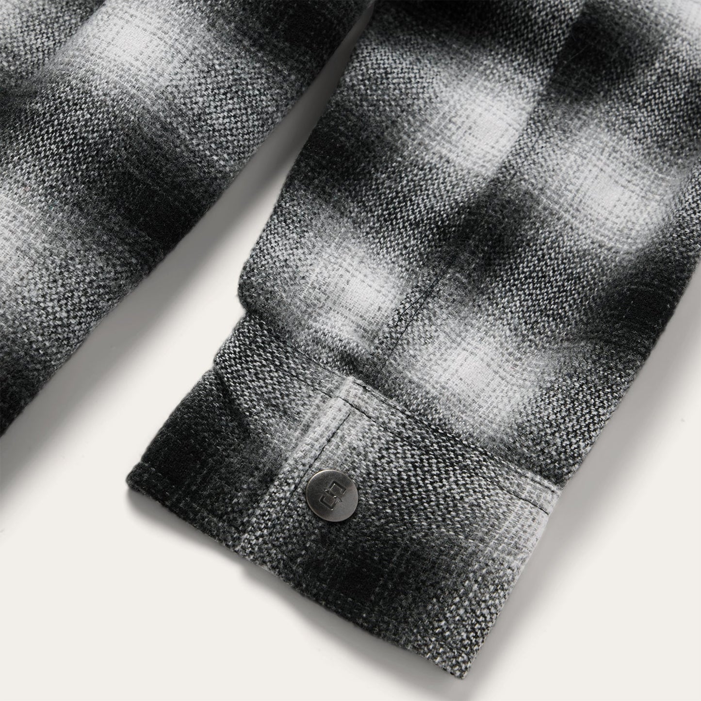 Ombre Oversized Shirt Jacket | Stetson Black