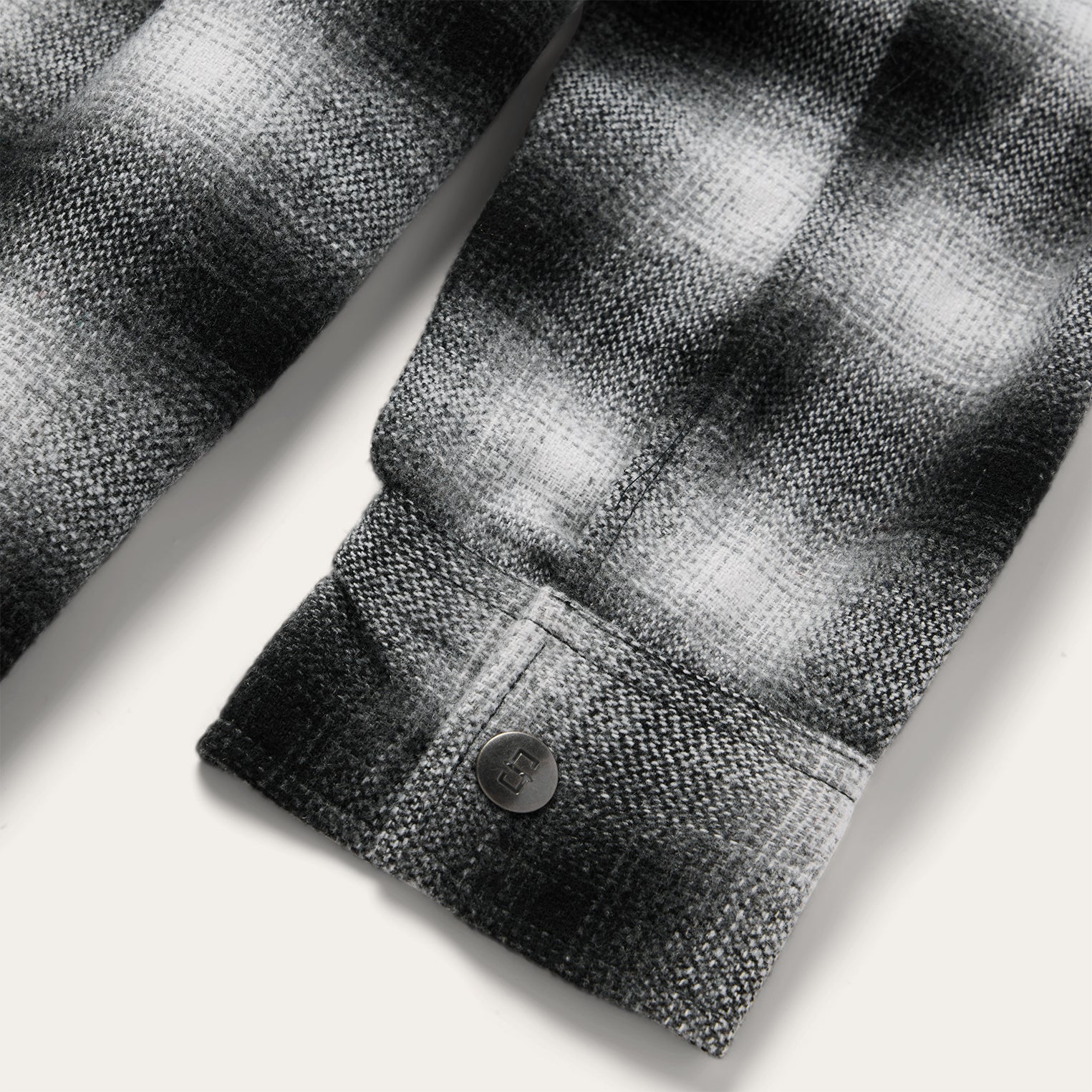 Ombre Oversized Shirt Jacket | Stetson Black