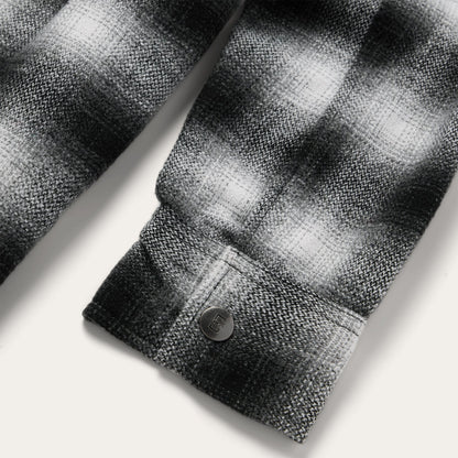 Ombre Oversized Shirt Jacket | Stetson Black
