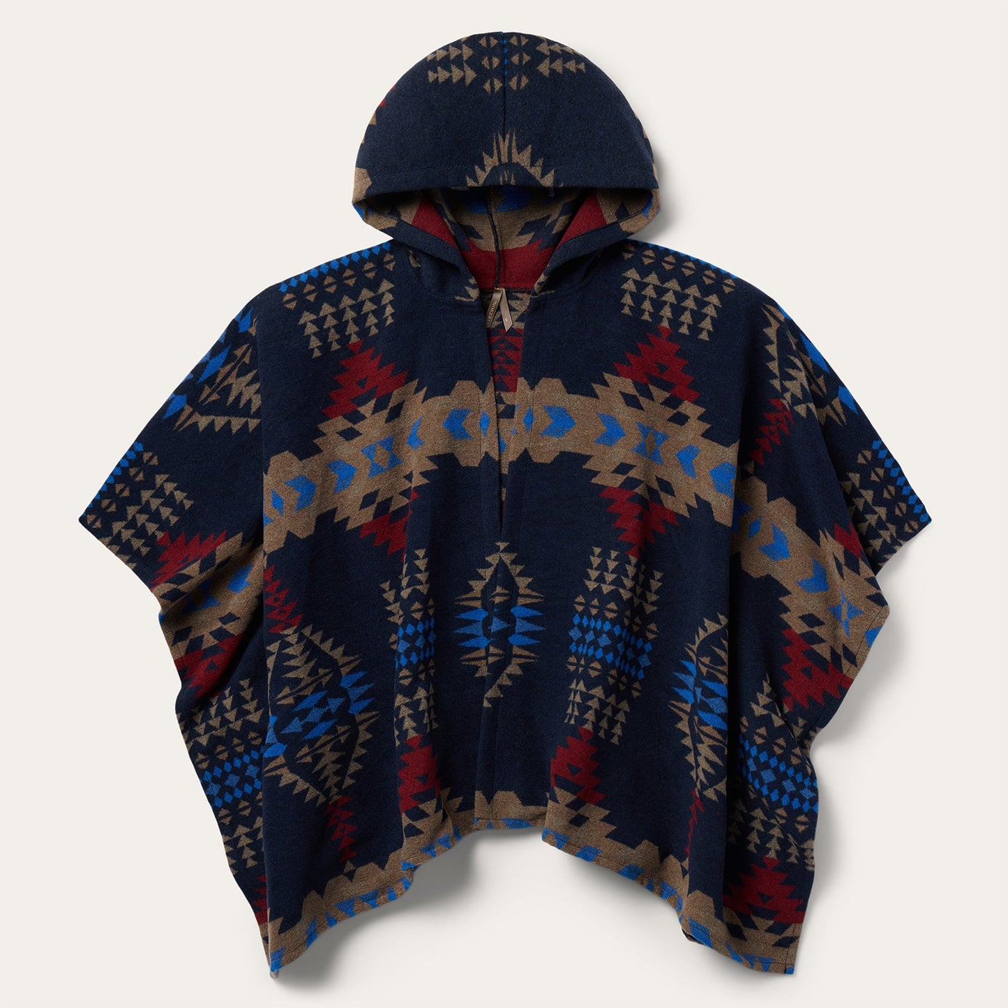 Hooded Serape Blanket Wrap | Stetson Blue