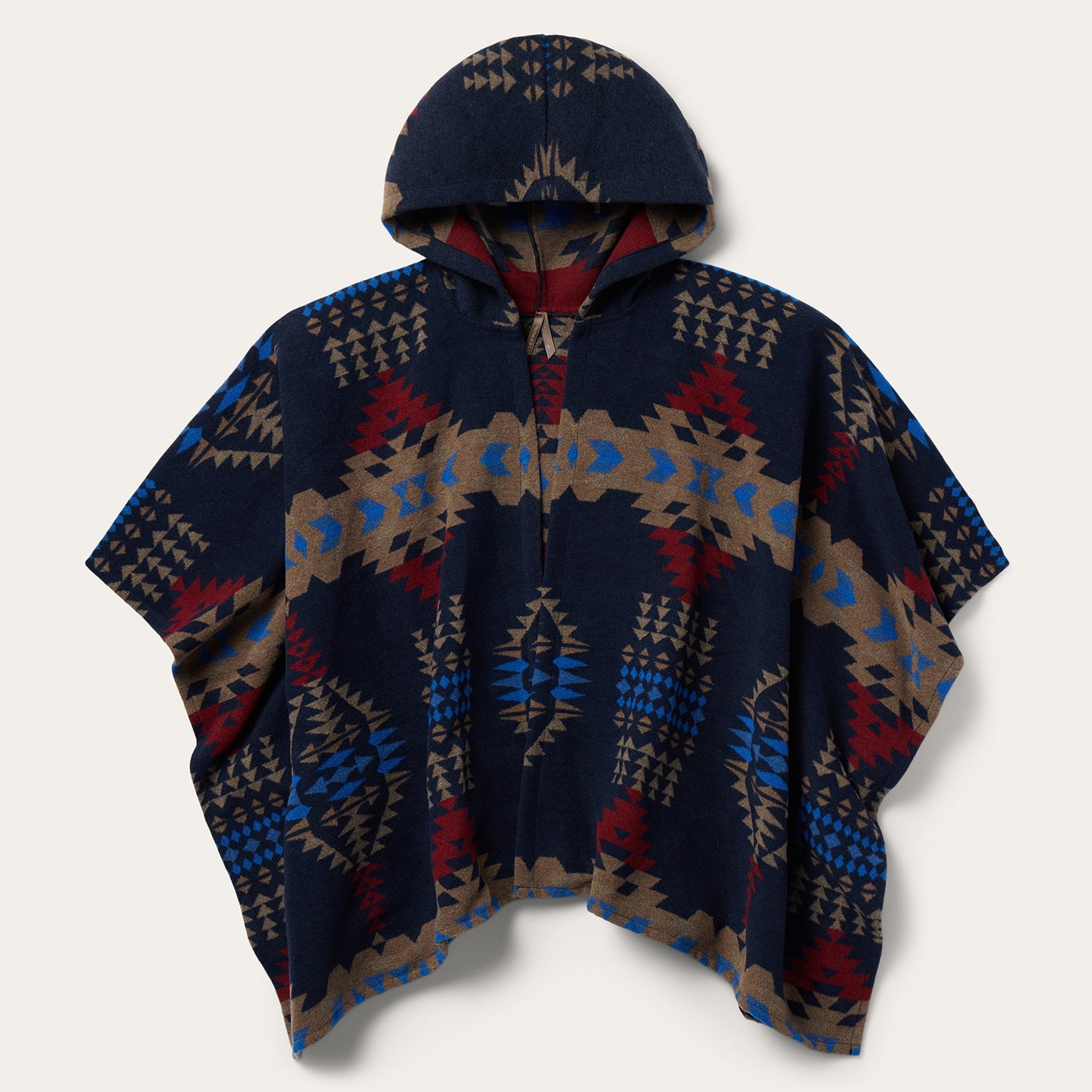 Hooded Serape Blanket Wrap | Stetson Blue