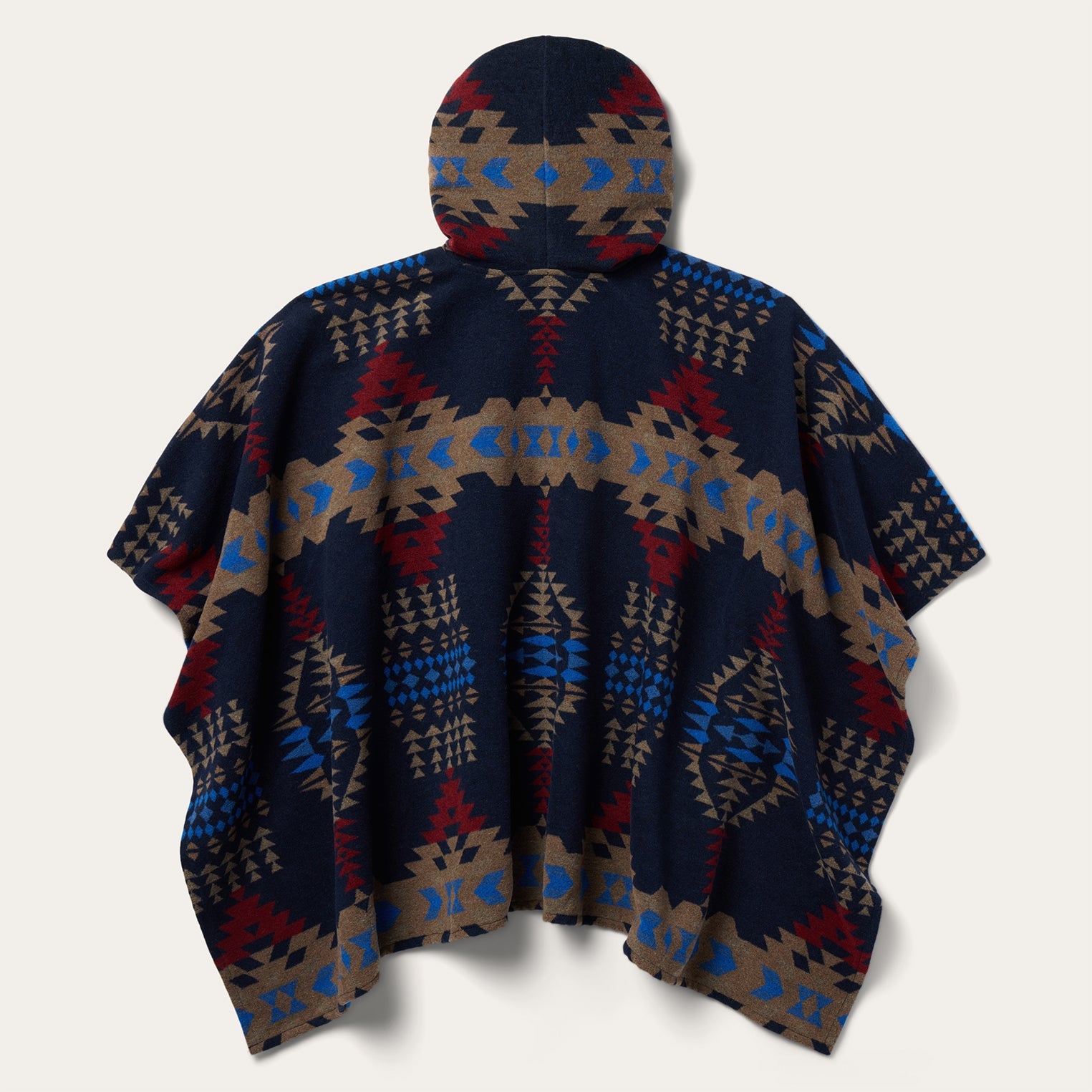Hooded Serape Blanket Wrap | Stetson Blue