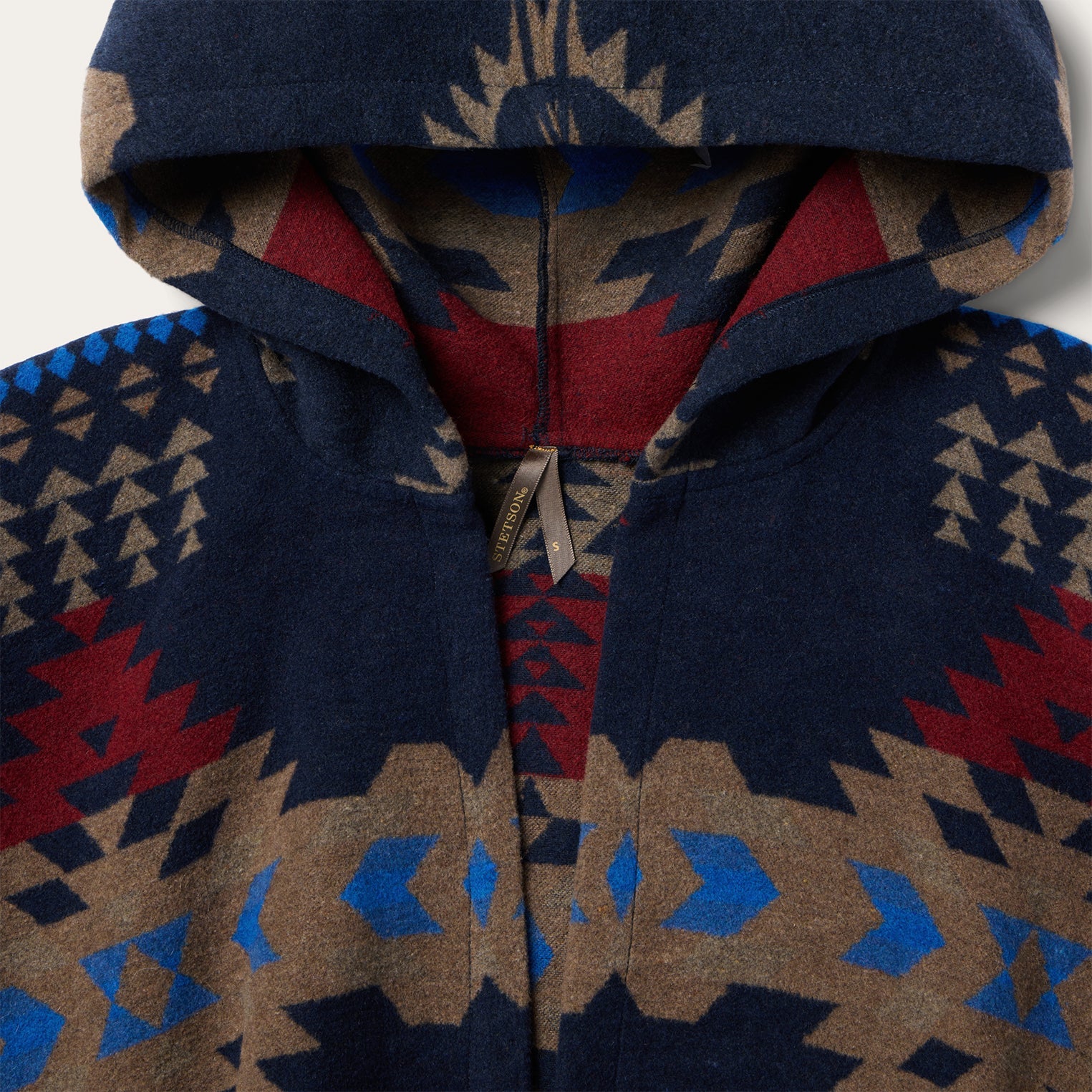 Hooded Serape Blanket Wrap | Stetson Blue
