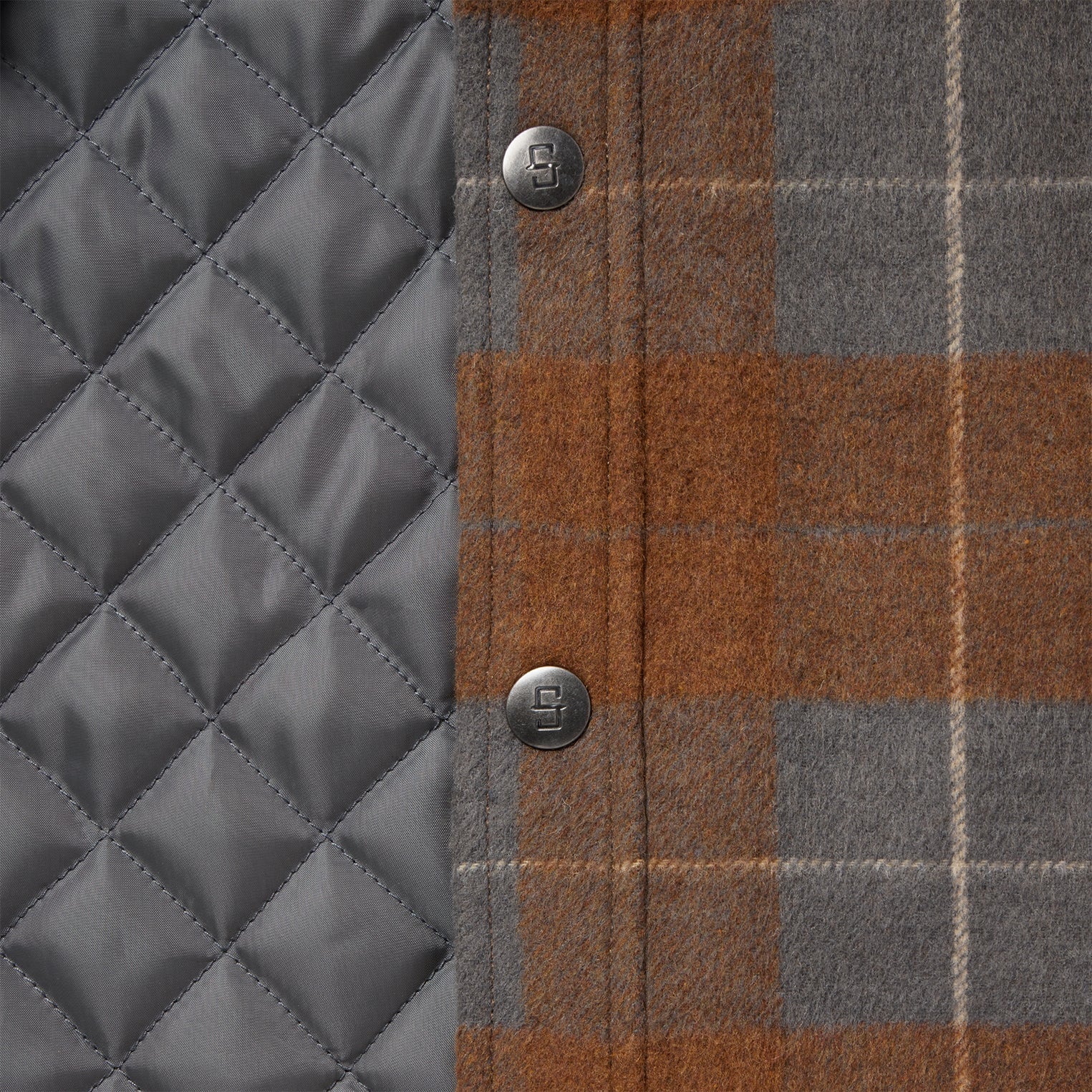 Plaid Western Shirt Jacket | Stetson Brown