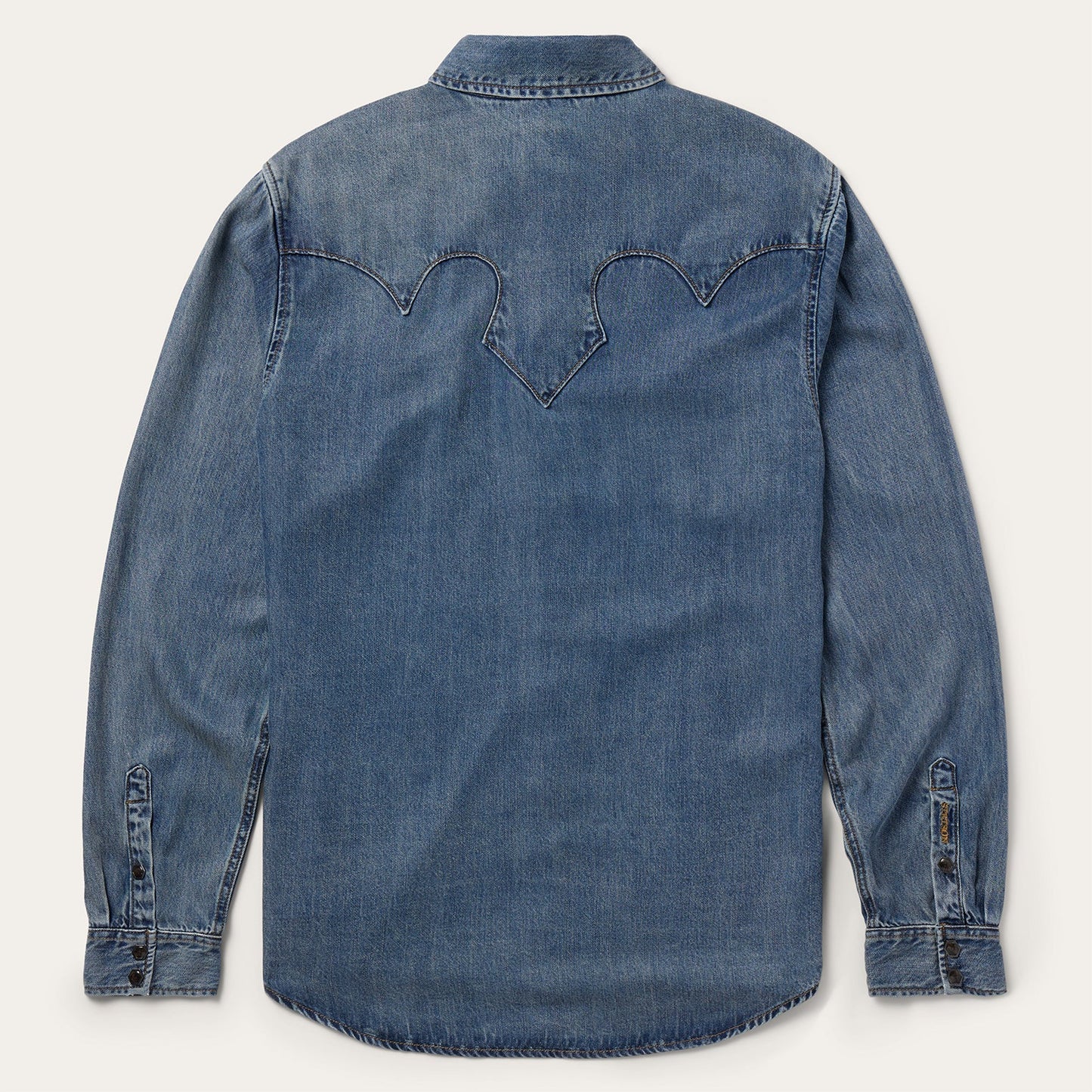 Retro Denim Western Shirt | Stetson Blue