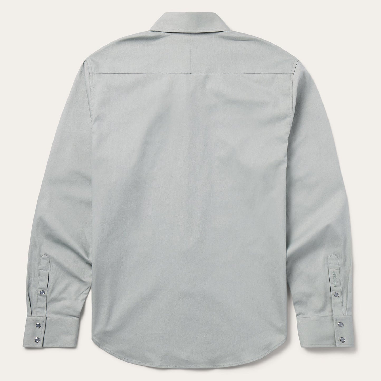 Brushed Twill Western Shirt | Stetson Slate Green