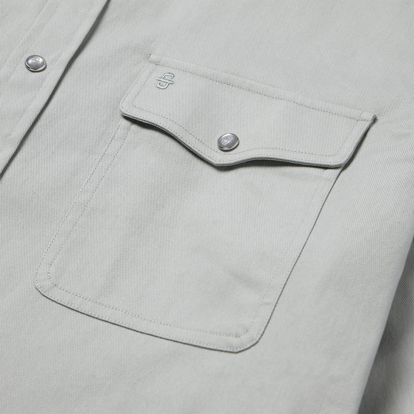 Brushed Twill Western Shirt | Stetson Slate Green