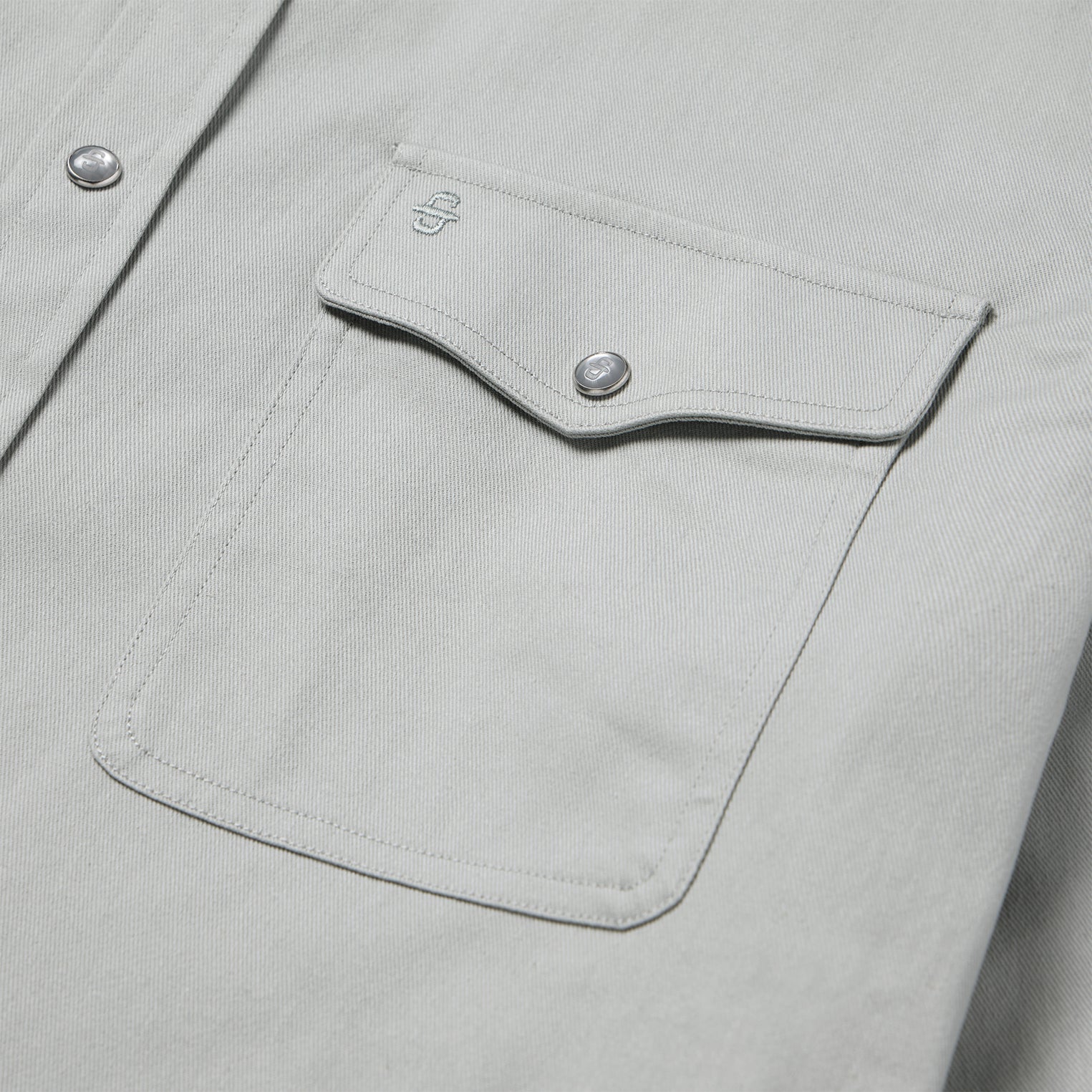 Brushed Twill Western Shirt | Stetson Slate Green