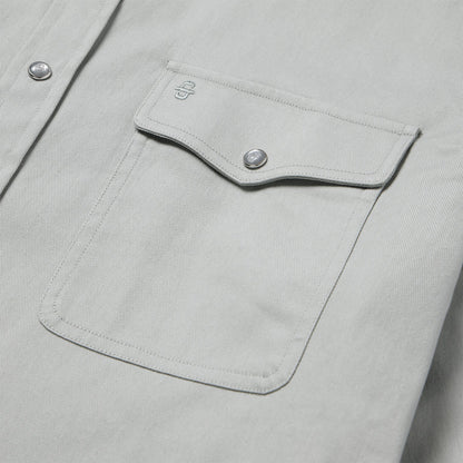 Brushed Twill Western Shirt | Stetson Slate Green