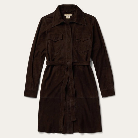 Lambskin Shirt Dress | Stetson Brown