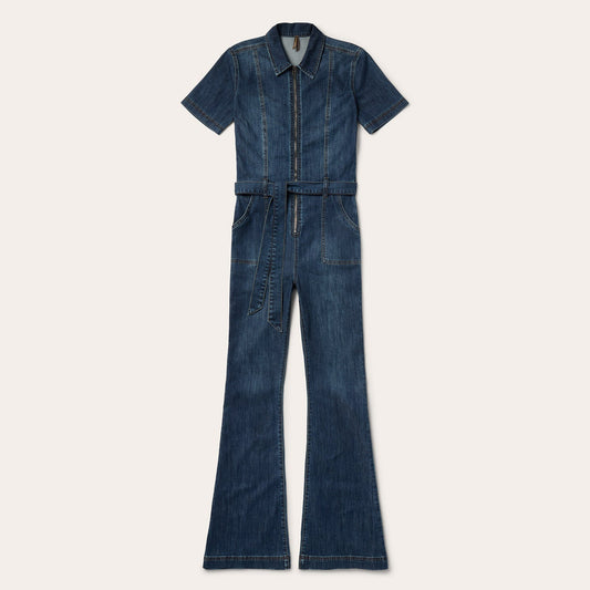 Dark Denim Jumpsuit | Stetson Blue