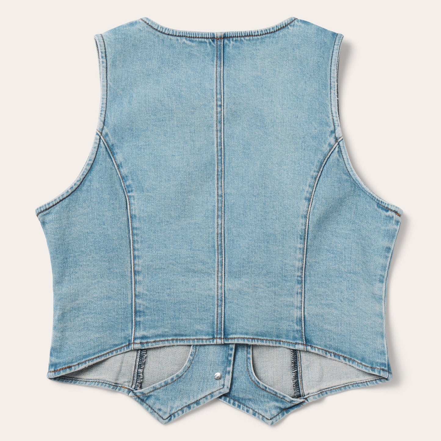 Light Rinse Denim Vest | Stetson Blue