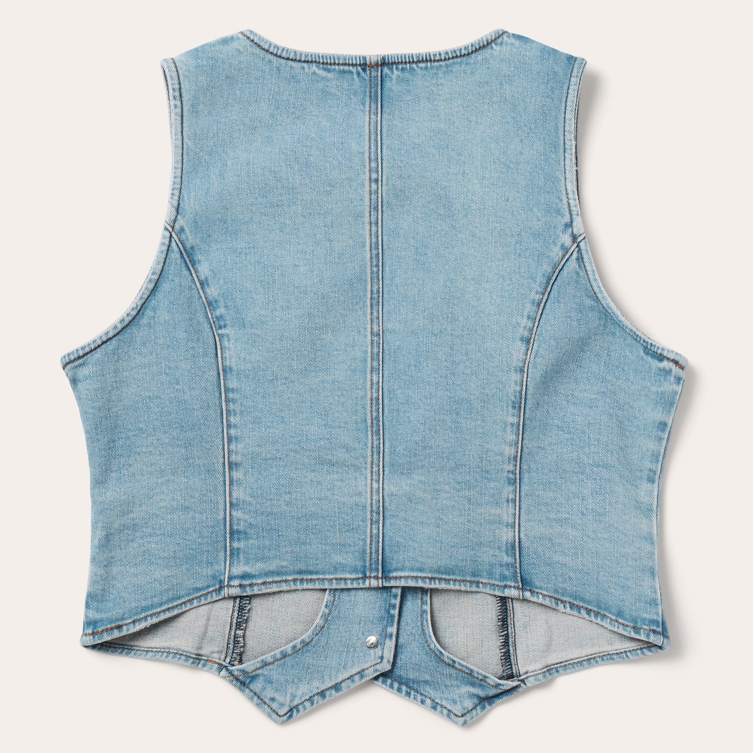 Light Rinse Denim Vest | Stetson Blue