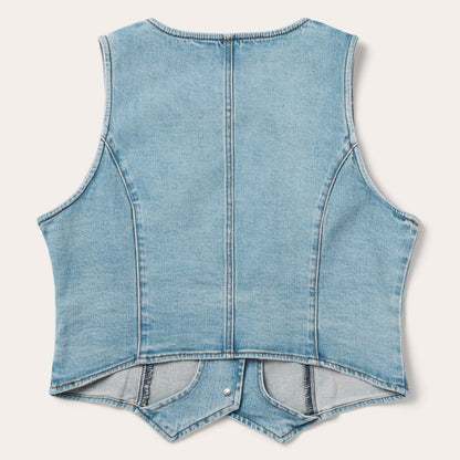 Light Rinse Denim Vest | Stetson Blue