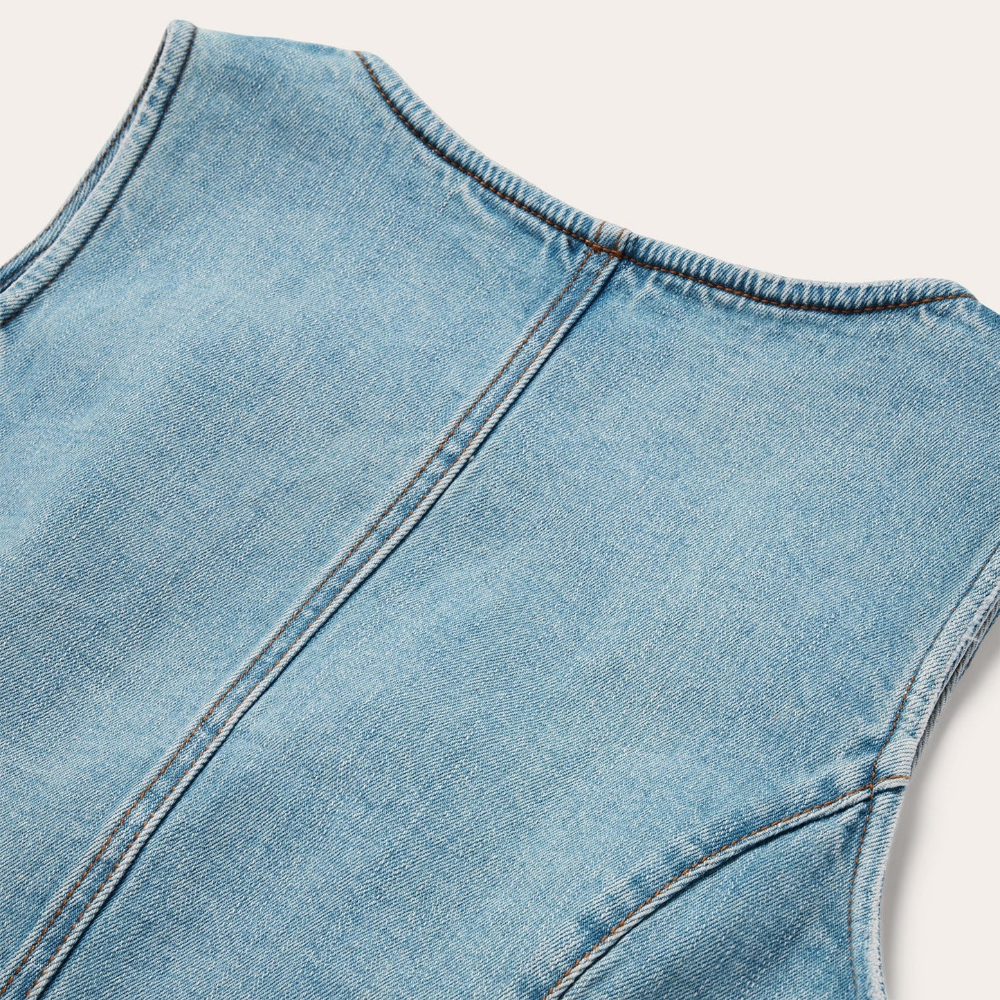 Light Rinse Denim Vest | Stetson Blue