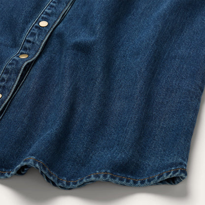 Embroidered Western Shirt Dress | Stetson Blue
