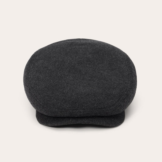 Wool Cashmere Driver Cap | Stetson Anthra Melange