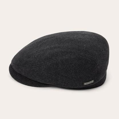 Wool Cashmere Driver Cap | Stetson Anthra Melange
