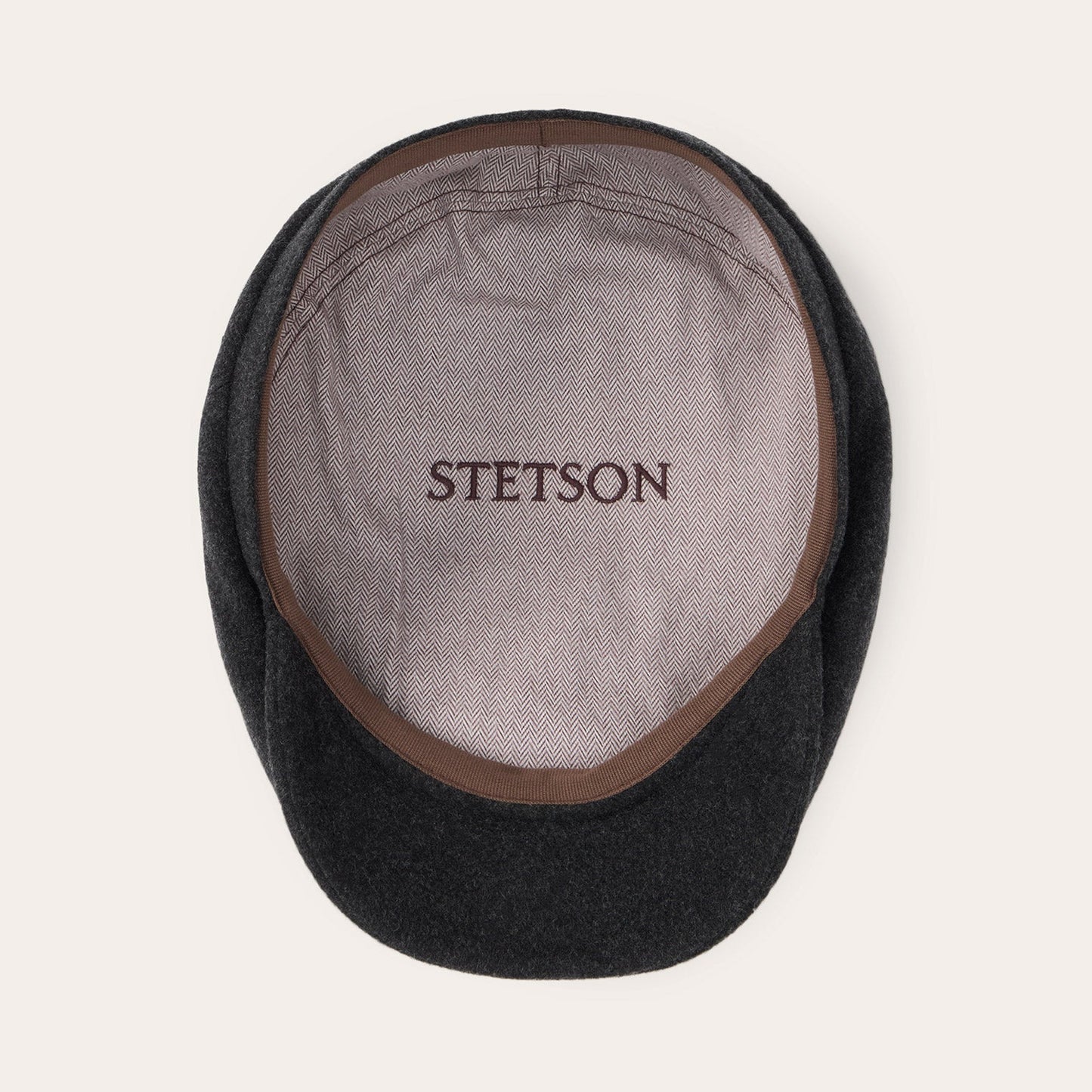 Wool Cashmere Driver Cap | Stetson Anthra Melange
