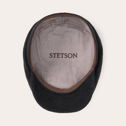 Wool Cashmere Driver Cap | Stetson Anthra Melange
