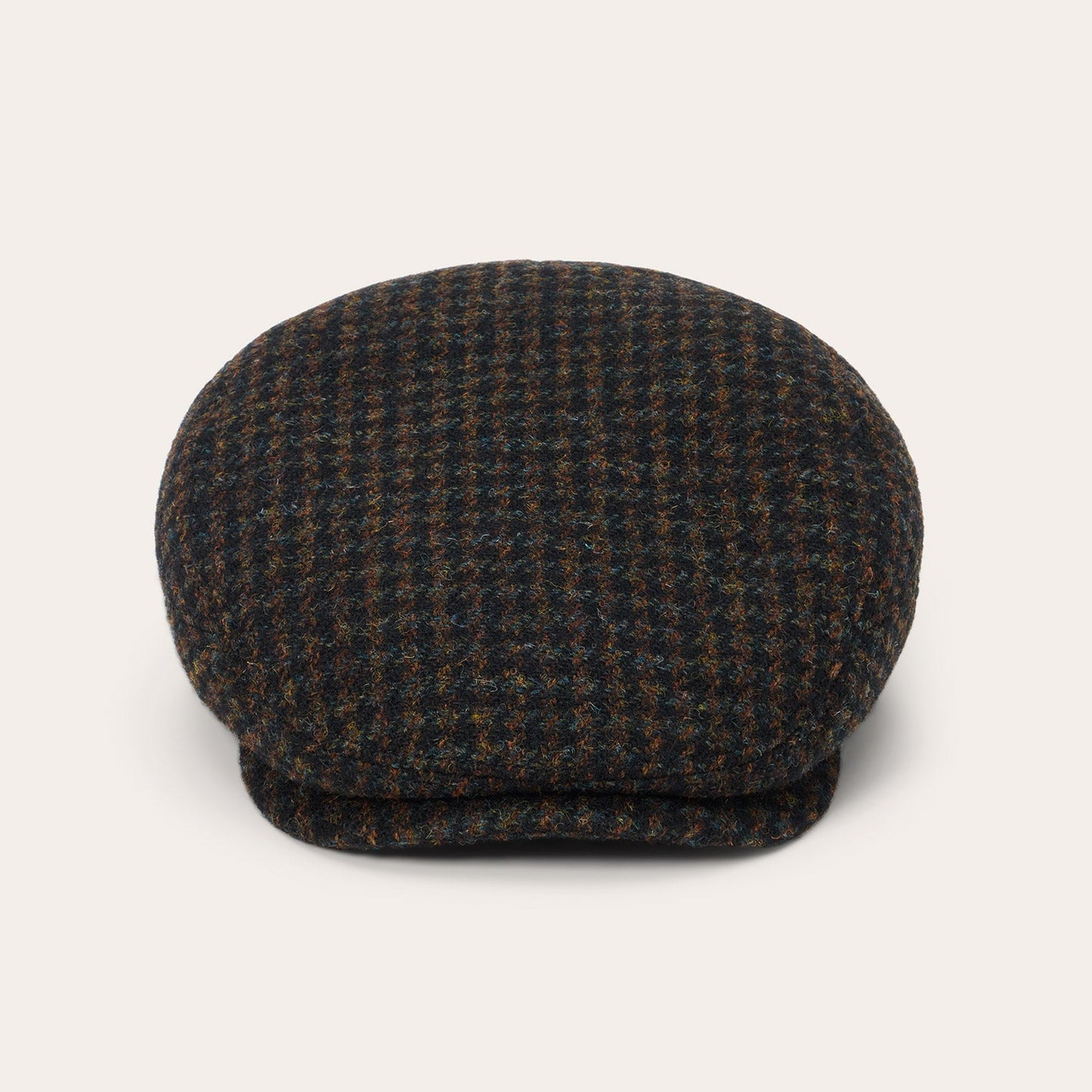 Harris Tweed Houndstooth Driver Cap | Stetson Midnight Blue W/ Brown Shades
