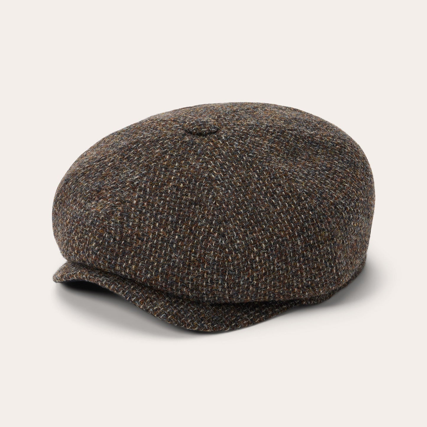 Wool Melange Hatteras | Stetson Brown Melange