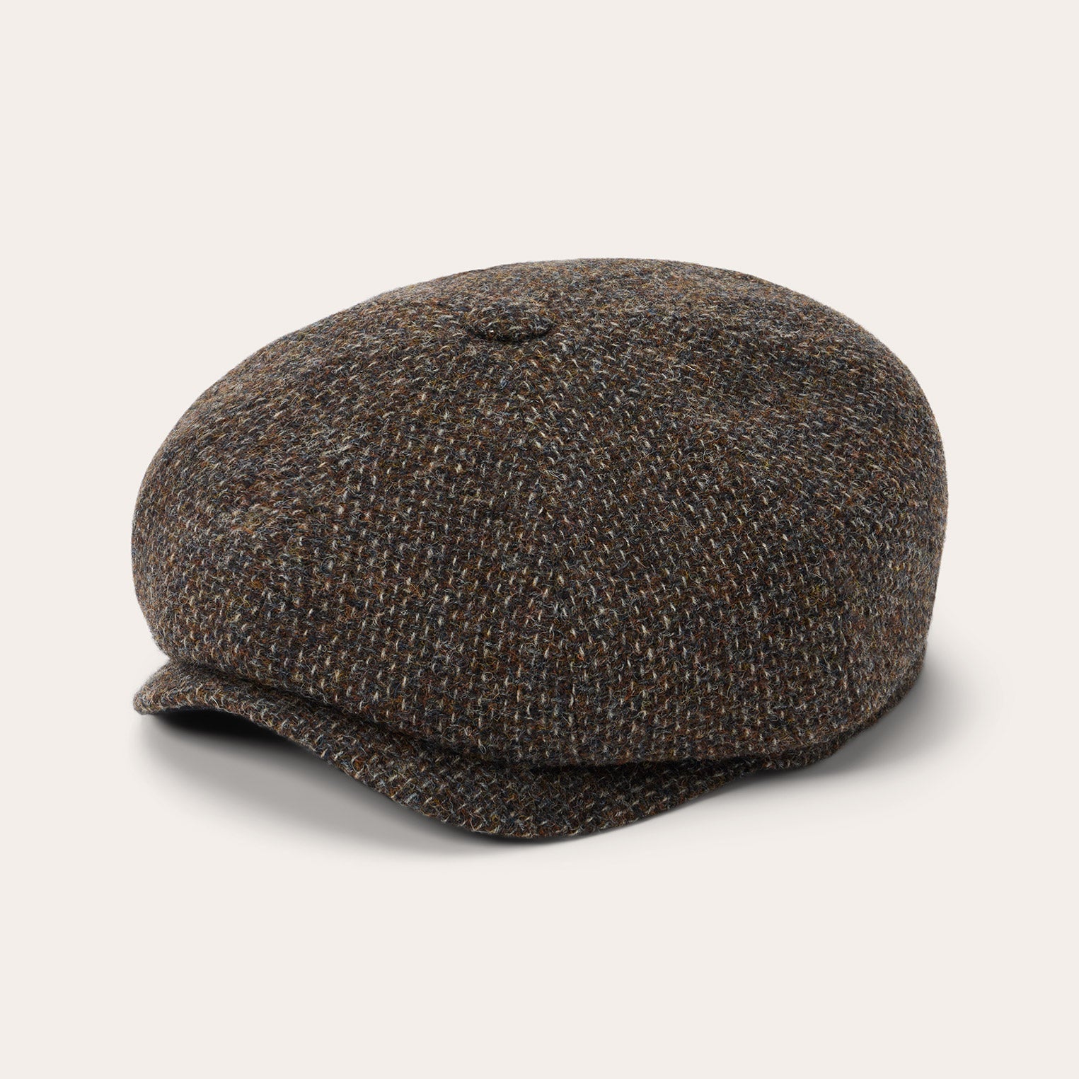 Wool Melange Hatteras | Stetson Brown Melange